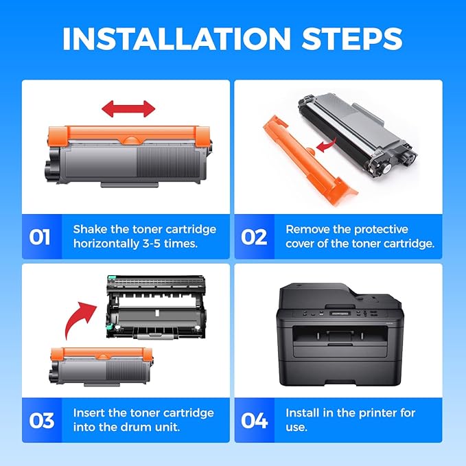 E310 E310dw Toner Cartridge Black 2-Pack High-Yield Replacement for Dell P7RMX PVTHG 593-BBKD Toner Compatible with Dell E310dw E514dw E515dn E515dw E310 E514 E515 Laser Printer Ink All-in-One Copier