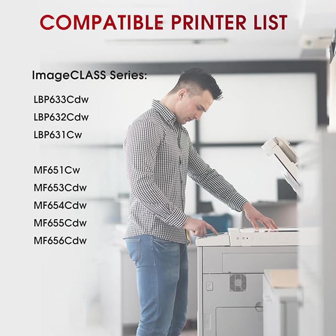 067H 067 High Yield 2 Pack Toner Cartridge Compatible for Canon 067H 067 Toner Cartridges for Canon Color imageCLASS MF650C MF656Cdw MF653Cdw MF654Cdw LBP632Cdw LBP630C Printer Black