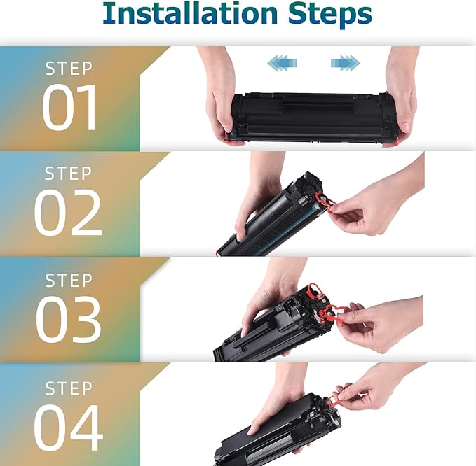 Cool Toner Compatible CE285A 85A Toner Replacement for HP 85A CE285A P1102w Toner Cartridge for HP LaserJet Pro P1102w M1212nf MFP P1109w M1217nfw P1102 P1100 M1132 M1210 1102w Printer (Black, 4-Pack)