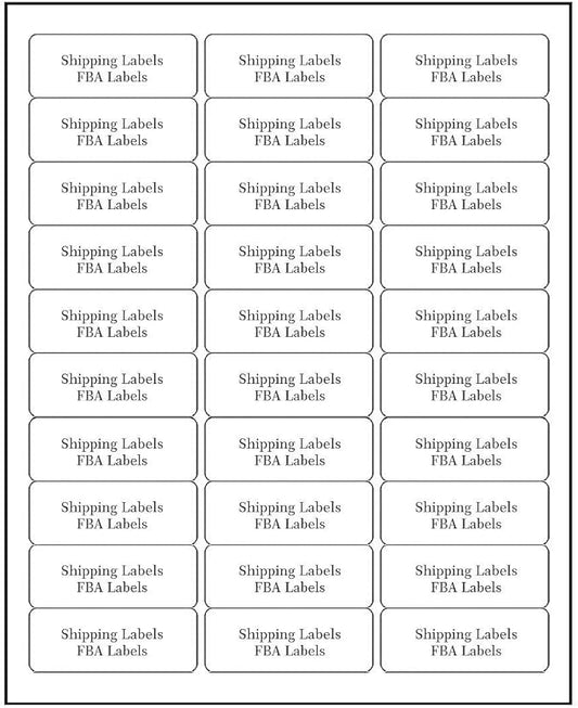 30 UP Address Labels for Inkjet Printers 1" x 2-5/8", Pack of 4500 Labels