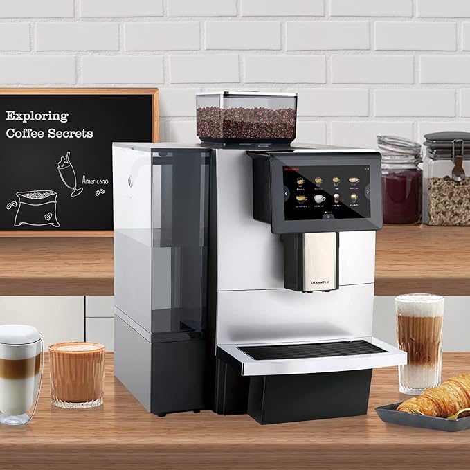 F11 Big Plus Automatic Espresso Machine, Coffee Machine with Milk System, Americano and Cappuccino, 24 Coffee Drinks for Office, Hotel and Convenience Store,Sliver colour