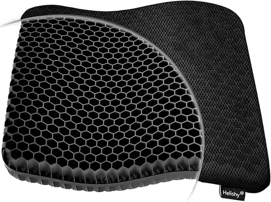 Gel Seat Cushion for Long Sitting (Super Large & Thick), Soft & Breathable, Gel Chair Cushion for Wheelchair, for Hip Pain, Gel Seat Cushion for Office Chair