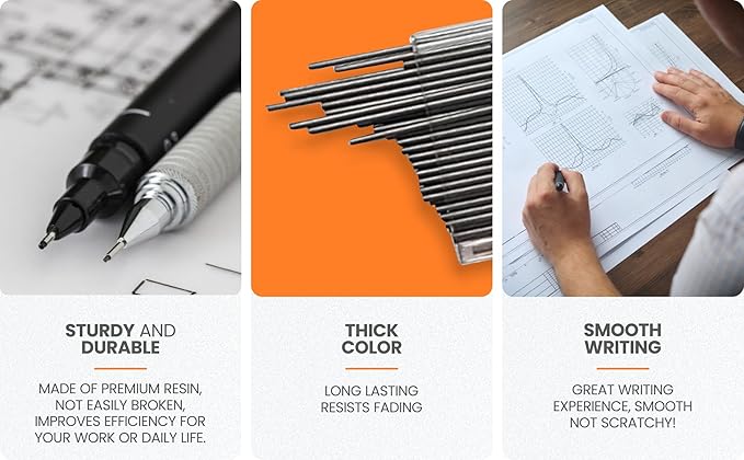 Bild Premium Mechanical Pencil Lead Refills (HB Mega, 0.9 mm)