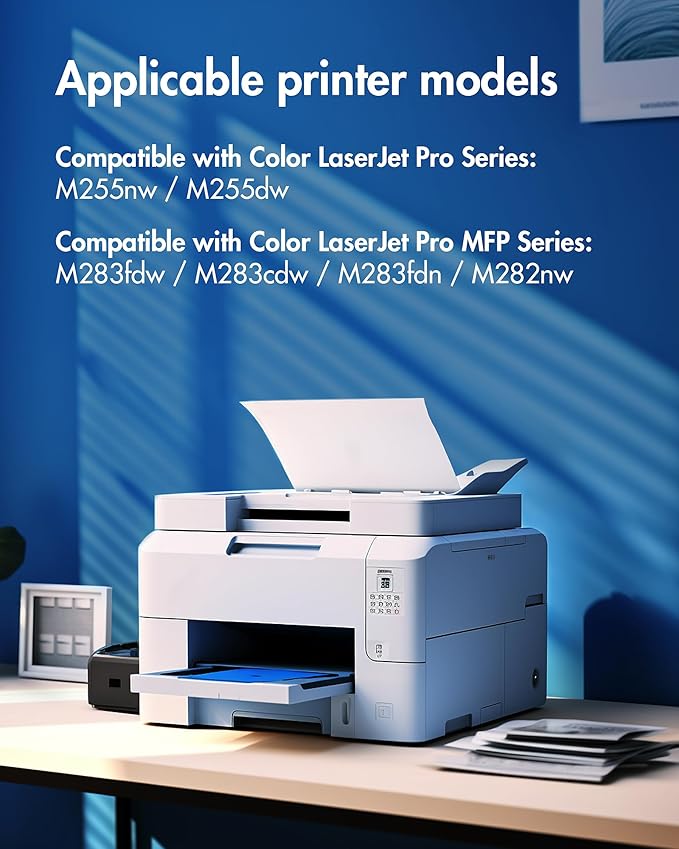 206X Black Toner Cartridge Replacement for 206X 206A Black to use with Color Pro MFP M283fdw M283cdw M283fdn M282nw M255dw M255nw M283 M255 Printer(W2110X W2110A, 2 Packs)