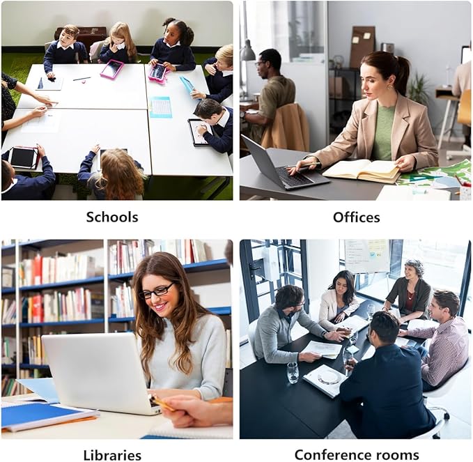 Conference Room Table, Folding Conference Tables,Thicken Grey Tabletop,Flip Top Wooden Seminar Meeting Room Table for Conference Room Offices (6, Black+White, 47.2“)