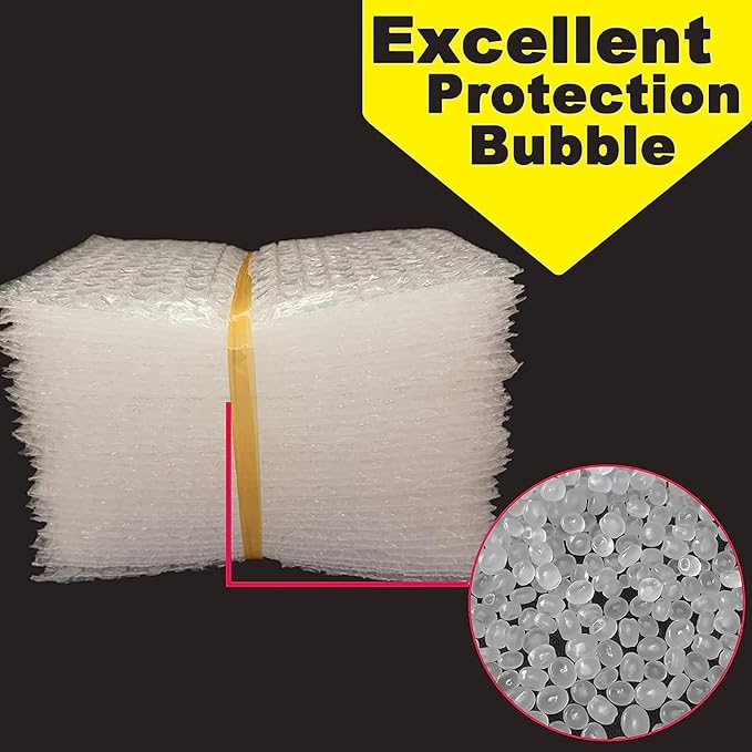 50Pcs Clear Bubble Out Bags, 10”x14” Bubble Pouches Bags for Shipping, Double Wall Bubble Cushioning Wrap Bags for Moving Packaging Storage Fragile China Dishes Electronic Item-Large Bubble Pouches