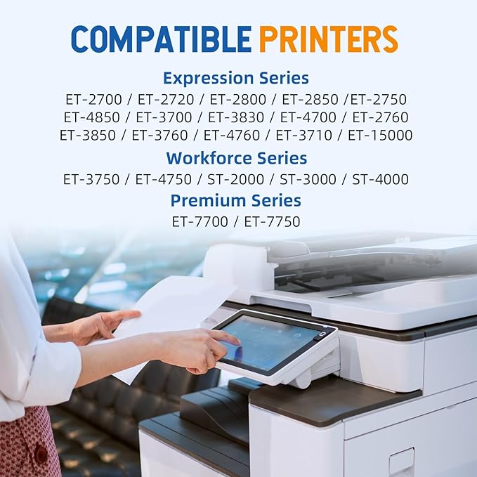 502 T502 Ink Refill Bottles Compatible for ET2760 ET2750 ET-3760 ET-2850 ET-15000 ST-4000 ST-2000 ET-3710 ET-3850 ET-3750 ET-4850 ET4750 ET2700 ST3000 ET3700 Printer(5 Pack)