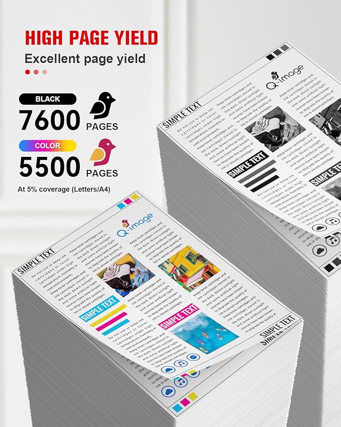 069H 069 Toner Cartridges Set 4 Pack MF753Cdw High Yield Compatible for Canon 069H 069 Toner Cartridges Replacement for Canon ImageCLASS MF753Cdw MF751Cdw LBP674Cdw Laser Printer | (B/C/M/Y,4 Pack)