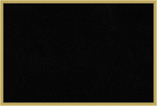 Amanti Art Black Cork Board for Wall, 25x37 Vision Board with Gold Wood Frame, Large Corkboard Office Decor for Home Organization, Modern Contemporary Corkboard Pinboard to display items for home
