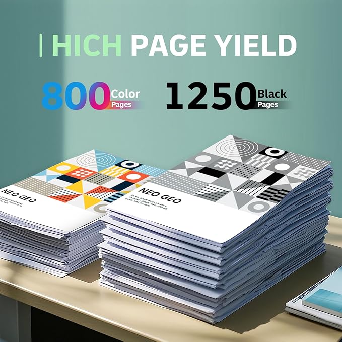 936 936e 936xl 936 XL Ink Cartridges Replacement for HP 936 936e 936 XL 936xl Ink Cartridges for HP Printers Combo Pack Works with OfficeJet 9120 OfficeJet Pro 9110 9120 9130 (4-Pack) (4)