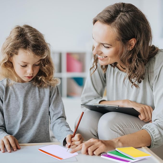 36 Pcs Small Pocket Notebooks 3 x 5 Inch Mini Memo Spiral Notepads Top Bound College Ruled Lined Note Pads for Back School Office Journaling Noting, 75 Sheets/Pad (Rainbow)