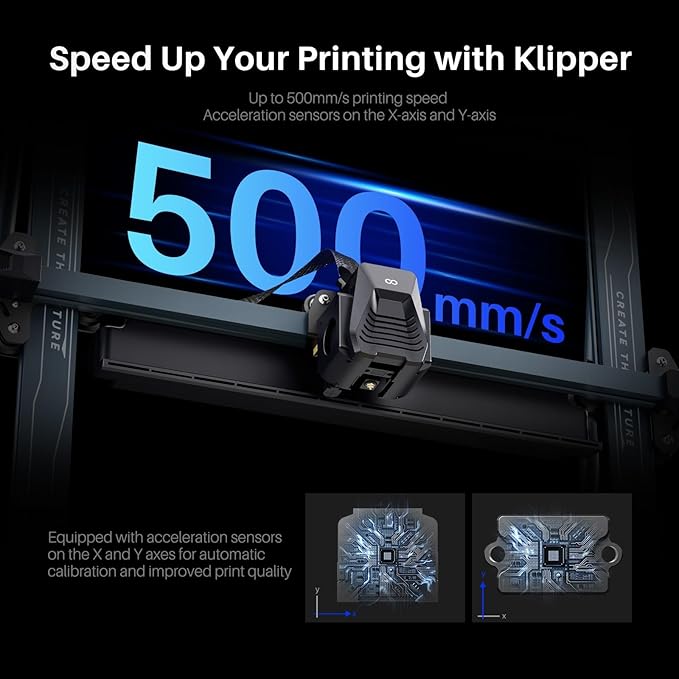ELEGOO Neptune 4 Plus 3D Printer, 500mm/s High Speed Printer with 300°C Nozzle, Auto Leveling and Direct Drive Extruder, 320x320x385mm Large Printing Size