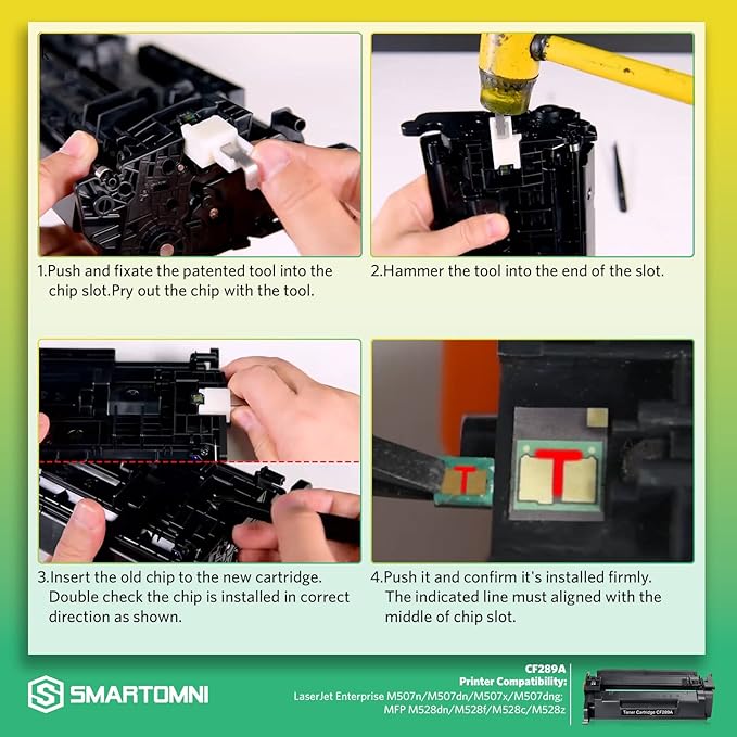 58A CF258A Compatible No-Chip Toner Cartridge Replacement for HP CF258A 58A use for HP MFP M428dw M428fdn M428fdw M430 Pro M304 M404n M404dn M404dw M406 (2 Black)
