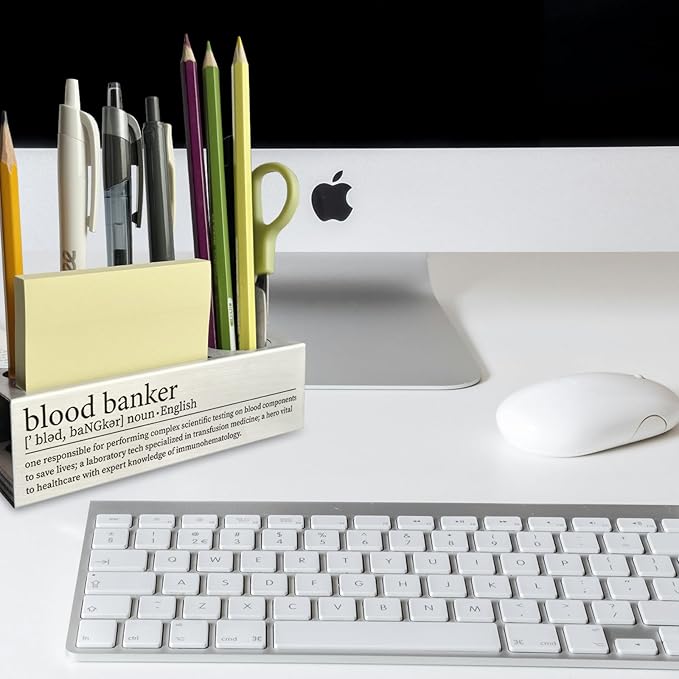 Blood Bank Gifts, Blood Bank Laboratory Desk Decor Pen Pencil Holders WCC36