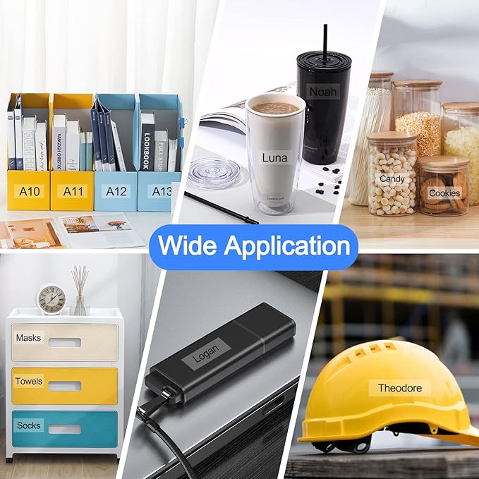 6PK 24mm Clear Label Tape Compatible for Brother P-Touch Label Maker Tape TZe-151 1 Inch TZe TZ Label Tape TZ-151 TZe151 TZ151 24mm 0.94'' Laminated Clear Tape for PT-D600 D610BT P700