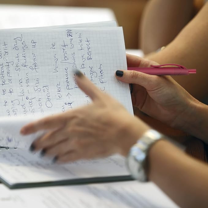 Deegtran Retractable Ballpoint Pens, 200 Pack, No Bleed, Medium Point, Smooth Ink, 1.0MM Black Ink