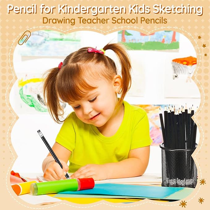 Geyoga 30 Packs of 300 Count #2 Pre Sharpened Pencils Bulk Woodcased for Classroom #2 HB Triangle Shape Pencils with Top Erasers for Teacher Office Back to School Supply(Black)