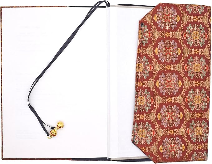 BLBMH Book Covers for Paperbacks Fit for 5.5x8.5 inch Adjustable Book Sleeve Cover for Women Over 15 Soft Cloth Protector for Novels Notebook - Flower Red 8.5in