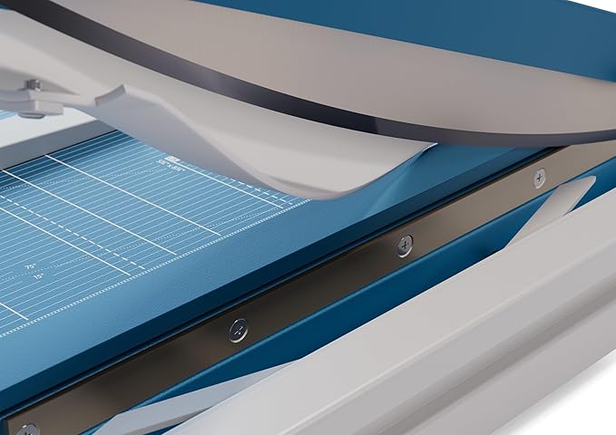 Dahle 565 Premium Guillotine Trimmer, 15" Cut Length, 35 Sheet Capacity, Self-Sharpening Blade, Automatic Clamp, w/Safety Guard