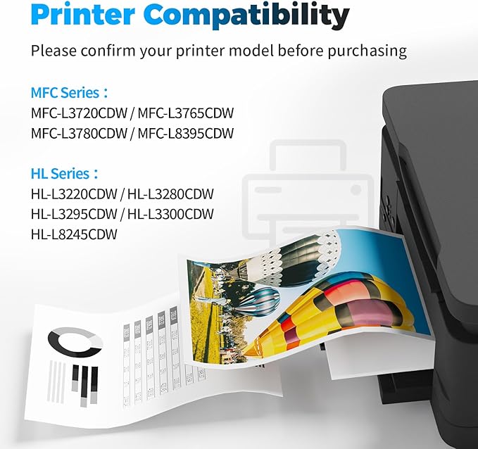 Compatible Toner Cartridges Replacement for Brother TN229XL TN-229XL TN229 XL 229 229XXL Compatible for MFC-L3780CDW MFC-L3720CDW HL-L3280CDW HL-L3220CDW HL-L3300CDW HL-L3295CDW Printer
