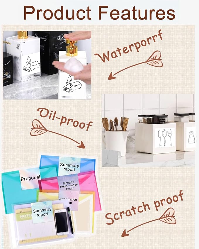 2 Inch White Square Thermal Sticker Labels, Self-Adhesive Direct Thermal Labels,DIY Design, QR Code, Name Tag, Brand Label,Gift Label (White 600 PCS/1 Roll)