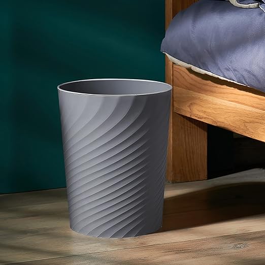 Bathroom Trash Can 1.8 Gallon Garbage Can Small Waste Basket Recycling Bin for Bedroom Office Kitchen,2 Pack Grey