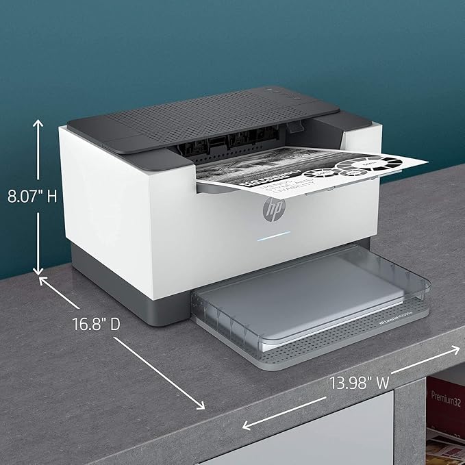 HP Laserjet M209dw Wireless Black & White Laser Printer, Single-Function, Print, Best for Home Office (Renewed)