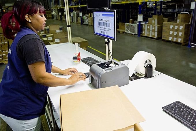 Brother TD-4750TNWB Desktop Direct Thermal/Thermal Transfer Printer - Monochrome - Label Print - Ethernet - USB - Serial - Bluetooth