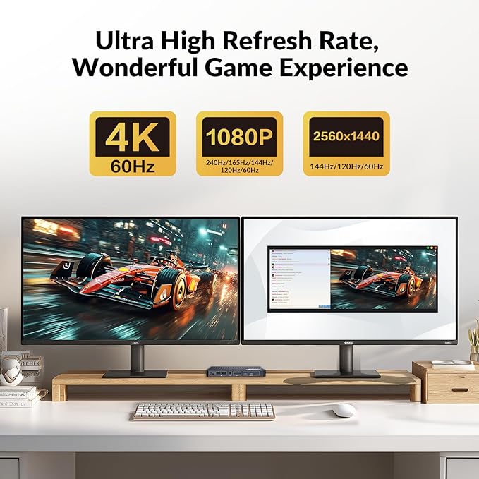 Docking Station Triple Monitor, 4K@60Hz (2 DP + 1 HDMI), 100W Laptop Charging, 10Gbps USB-C/A, Ethernet, Audio, SD, Plug & Play USB-C Dock for MacBook/Chrome/Dell/HP/Lenovo