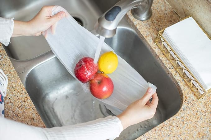 600 Paper Towels Cloth-Like Hand Tissue Paper Napkins, Disposable Hand Towels for Bathroom Guests, Disposable Face Towel for Guest, Washcloths or Dinner Napkin, Made in USA, White