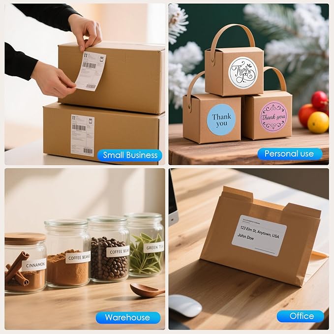 Forc Shipping Label Printer,4X6 Thermal Label Printer for Small Business & Office Package,Compatible with Android, iOS, Windows and Mac, Widely Used for Amazon,UPS,Etsy,USPS