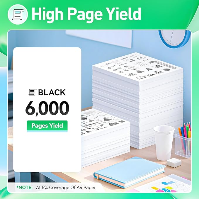 56F1000 Toner Cartridge Black Compatible with Lexmark 56F1000 56F000G Toner Replacement for Lexmark MS321 MS421 MS521 MS621 MX521 MX522 MX622 MS622 MX321 MX421 Laser Printer Ink dn dw de adn adw adhe