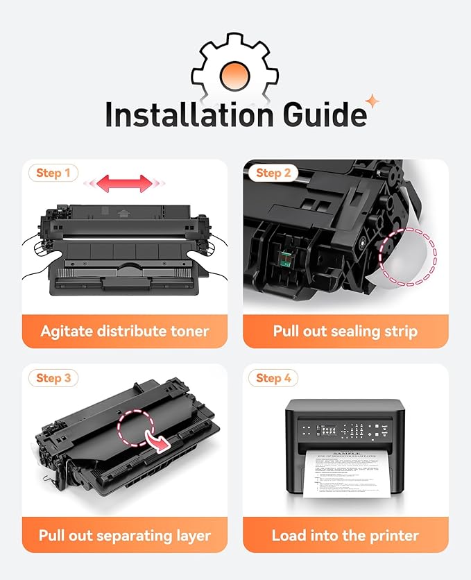55A Black Toner Cartridge 2-Pack Replacement for HP 55A CE255A 55X CE255X Compatible HP Laserjet Enterprise 500 MFP M525dn M525f Flow M525c P3015d P3015dn P3015n P3015x M521dn M525 P3015 M521 Printer