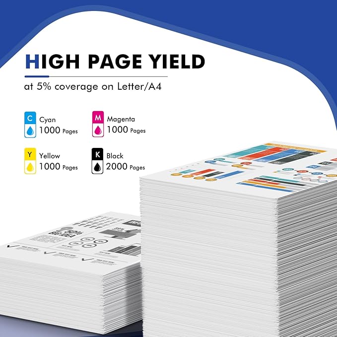 6022 6027 Toner Cartridge Compatible Replacement for Xerox Phaser 6022 6020 for WorkCentre 6027 6025 Printer (106R02756 Cyan, 106R02757 Magenta, 106R02758 Yellow, 106R02759 Black)