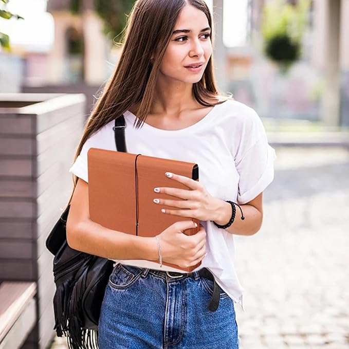 Expanding File Pockets with Cover,A-Z 21 Pockets Accordion File Organizer,Letter Size File Folder,Heavy Duty Expanding File Folder for Classroom,Home,Office and Travel