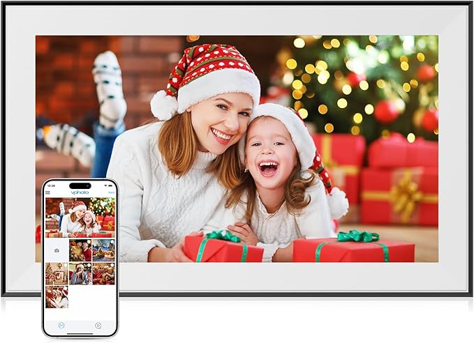 Dragon Touch 15.6 Inch Large Digital Picture Frame - WiFi Digital Photo Frame with 32GB Storage, FHD 1080P Touch Screen, Auto-Rotate, Share Photos/Videos Instantly via Free App Best Gifts for Mom