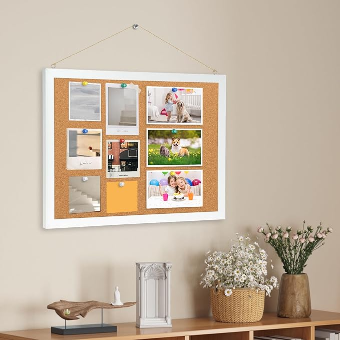 60Pcs Push Pins for Bulletin Board, Thumb Tacks for Cork Board, Colorful Plastic Head, Steel Tip, Thumbtacks for Wall Poster Photo Maps Pictures Office Home Decor