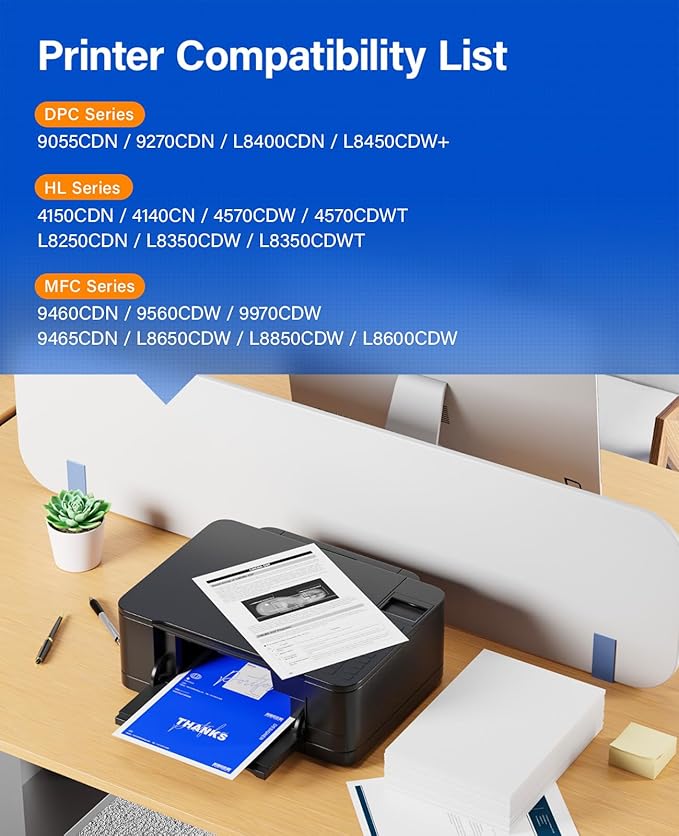 DR331CL Drum Unit Compatible Replacement for Brother DR-331CL Imaging Drum MFC-L8850CDW HL-L8350CDW MFC-L8600CDW HL-4150CDN MFC-9970CDW DCP-L8400 9050 9055 L8450 HL-L8250 L8650 L8850 4570CDW Printer