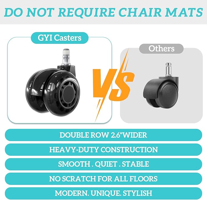 GYI High Back Executive Office Chair, Big and Tall Office Desk Chair 400LBS with Lumbar Support, Flip-up Armrests, Rubber Wheels, Black