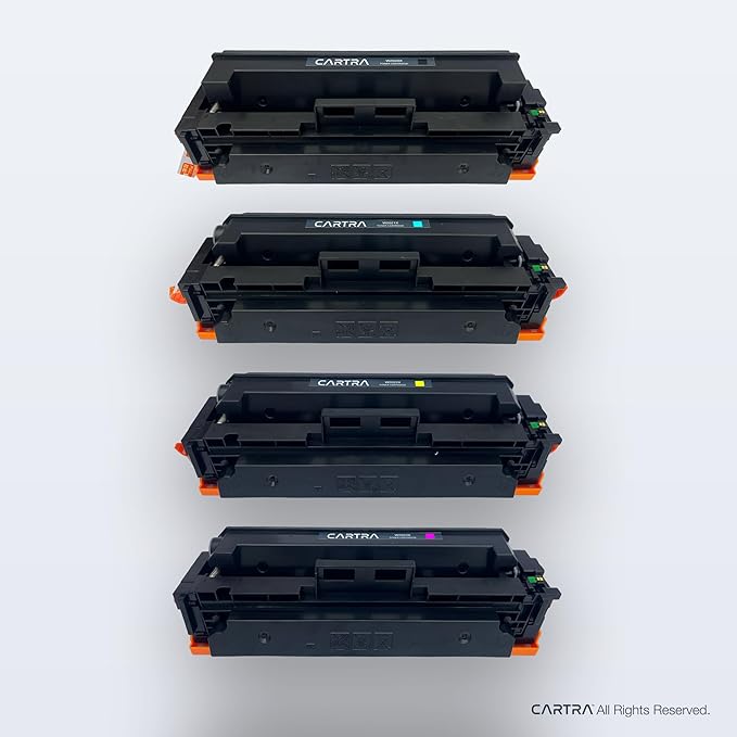 CARTRA 414X Toner Cartridge Set 4 Pack for HP Color Laserjet Pro MFP M454dw, M454dn, M454, M479fdw, M479fdn, M479, M455dn, M455, M480f, M480 - High Yield Magenta Black Cyan Yellow