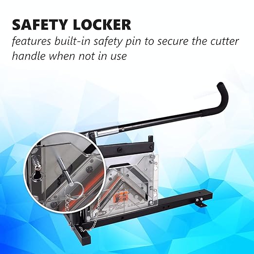 IDL Packaging AC-110 Portable Cutter for Cardboard Edge Protectors up to 4" x 4" x 0.4" Size - Heavy-Duty Tool for V-Board Cardboard Corners of Various Length - Stationary or Fully Portable Use