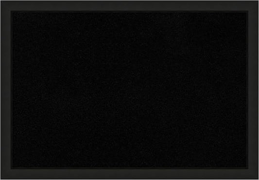 Amanti Art Black Cork Board for Wall, 27x39 Vision Board with Black Wood Frame, Large Corkboard Office Decor for Home Organization, Casual Corkboard Pinboard to Display Items for Home Organization in