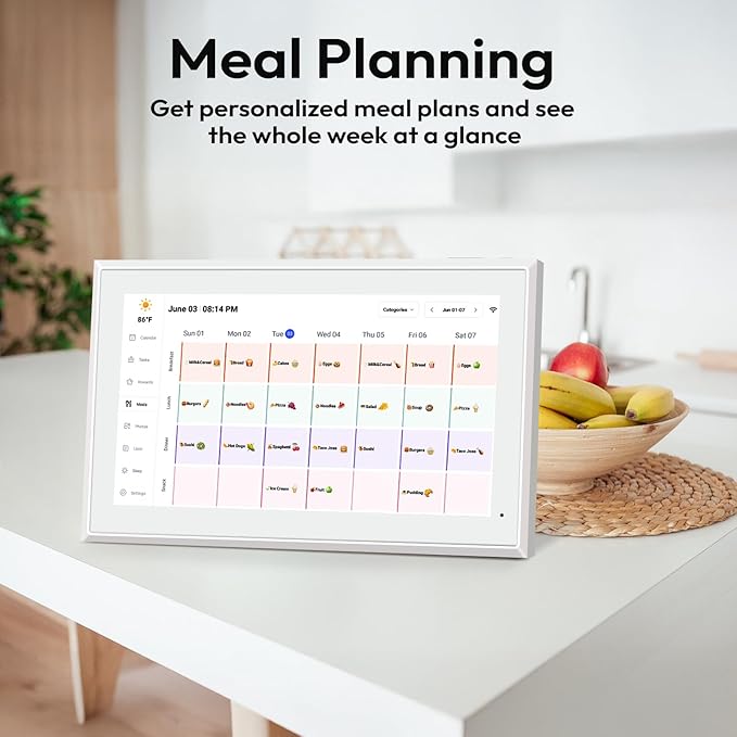 BOCT 21.5'' Digital Calendar Wall - 32GB Memory Touch Screen Chore Chart Smart Calendar,Digital Planner,Auto-Sync,APP Control,Interactive Family Schedules, Gift for Mother