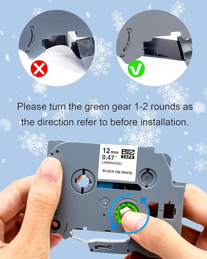 10 Pack Compatible Label Tape Replacement for Brother P Touch TZE-231 Tz231 Laminated Tape Black on White 12mm 0.47 inch x 26.2ft 8m 1/2 for Label Maker PTD400AD PTH110 PT-D210 PT-D400 PTD600 PTD220