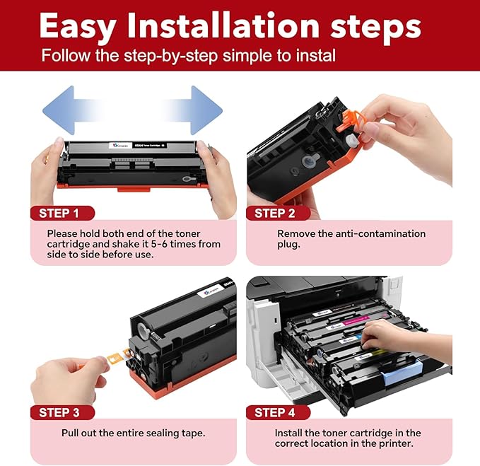 069H Toner Cartridges Set Compatible Replacement for Canon 069/069H Toner Use with lmageCLASS MF753Cdw MF751Cdw MF756Cx LBP674Cdw LBP673Cdw Printer|MF753cdw Toner,4Pack