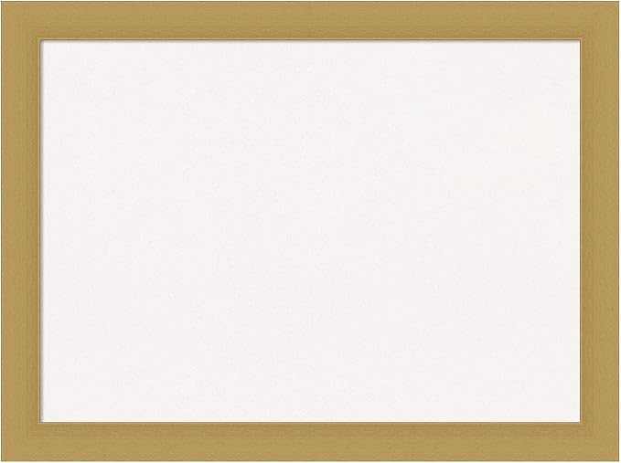 Amanti Art White Cork Board for Wall, 24x32 Vision Board with Gold Frame, Medium Corkboard Office Decor for Home Organization, Casual Corkboard Pinboard to display items for home organization