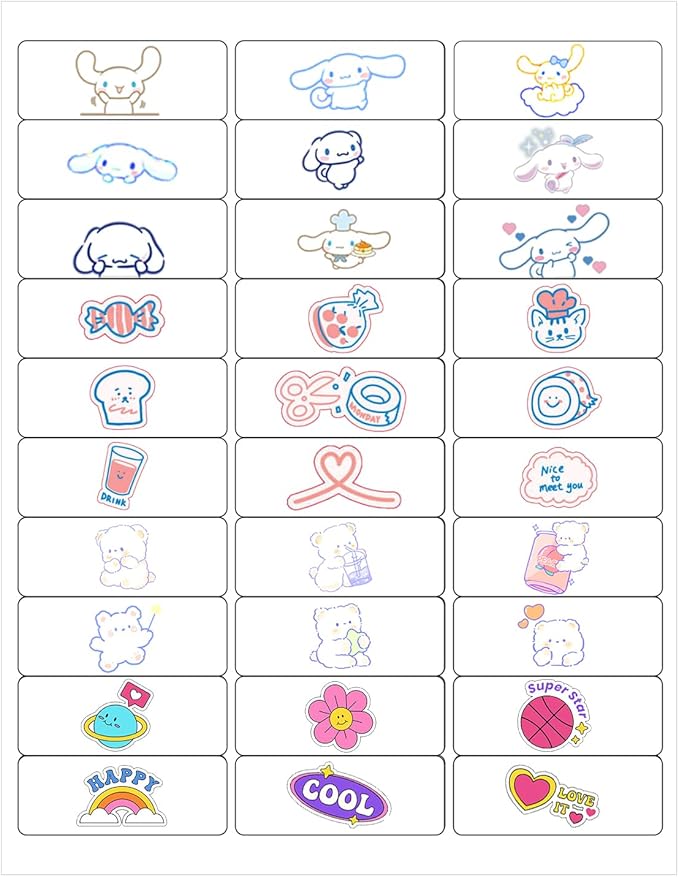 1" x2-5/8 Shipping Address Labels, Blank Mailing Labels, 30-UP White Self-Adhesive Name Tag Stickers for Inkjet and Laser Printer [50 Sheet 1500 Labels]