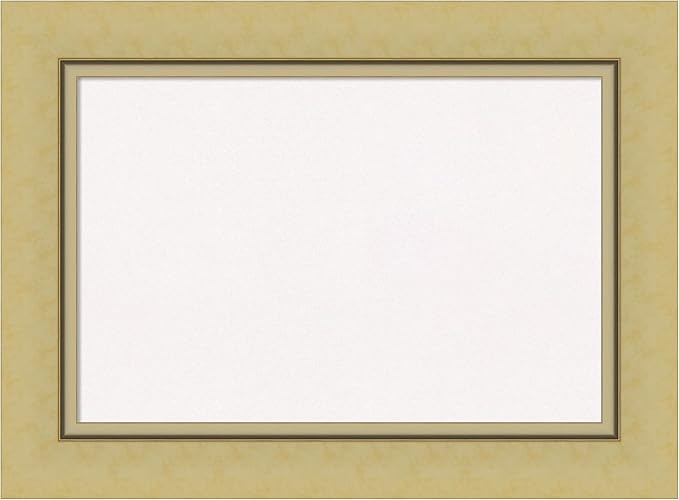 Amanti Art White Cork Board for Wall, 22x30 Vision Board with Gold Frame, Medium Corkboard Office Decor for Home Organization, Casual Corkboard Pinboard to Display Items for Home Organization in