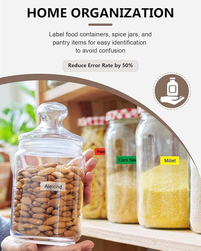 6-Pack Tze 12mm 0.47" Laminated Multi-Color Tz Tape Compatible with Brother P Touch Colored Label Tape Tze 131 231 431 531 631 731 Work for PTouch PT-H110 PT-D210 D220 D400 1290 Label Makers