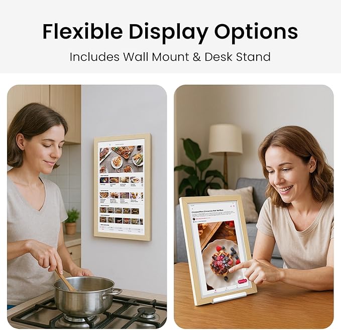 ApoloSign Digital Calendar: Electronic Calendar, Smart Touchscreen Interactive Display for Chore Chart, Family Schedules Planner, Supports All Apps via Google Play (Yellow, 15.6-inch)